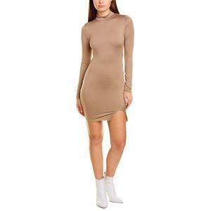City Sleek Womens Stretch Sheath Dress, Beige